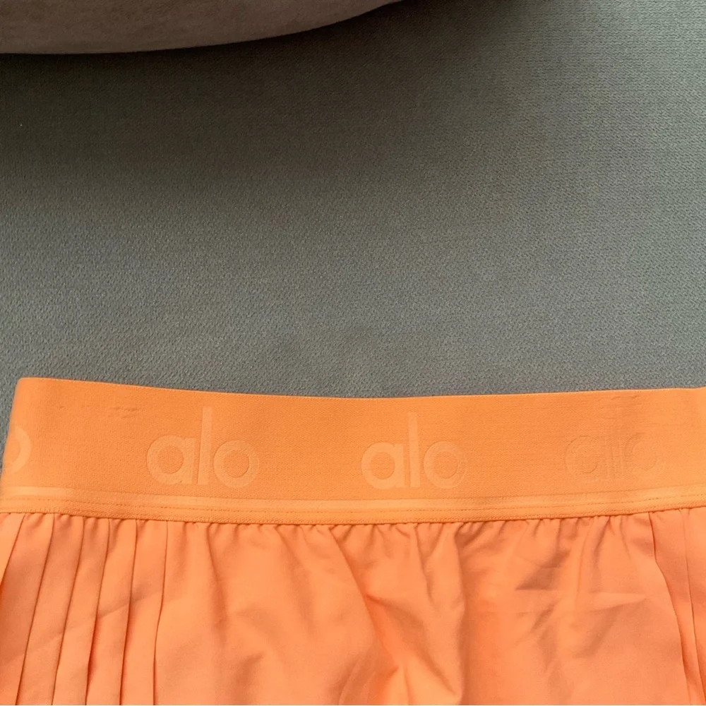 Alo Yoga Aces Tennis Skirt Cantaloupe S